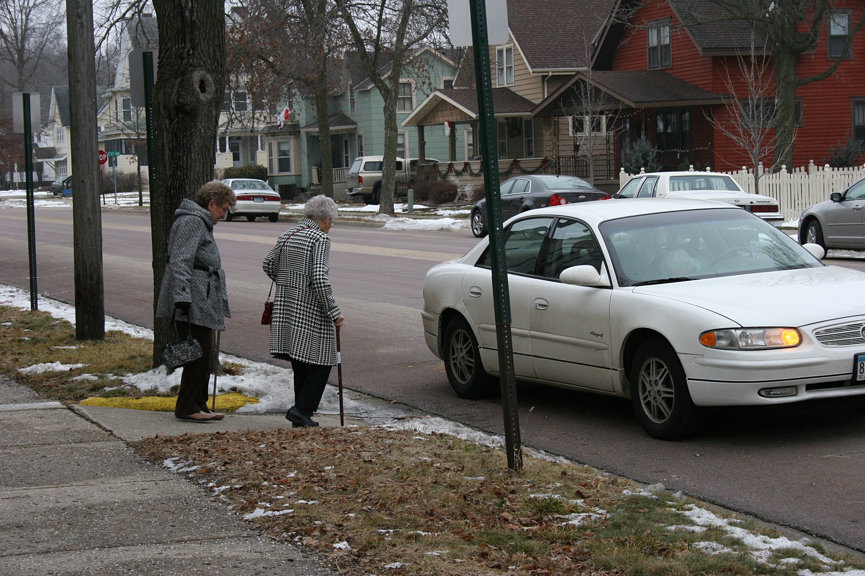 Friends gave friends rides to and from the church dinner.