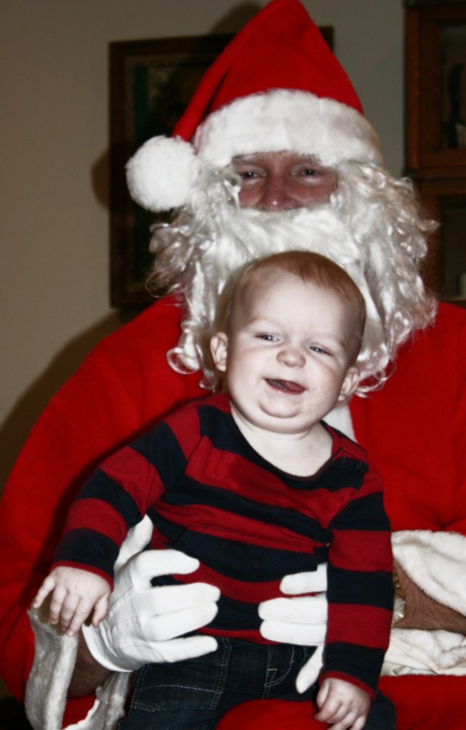 Hank, the first baby in the family in 11 years, was the center of much attention.