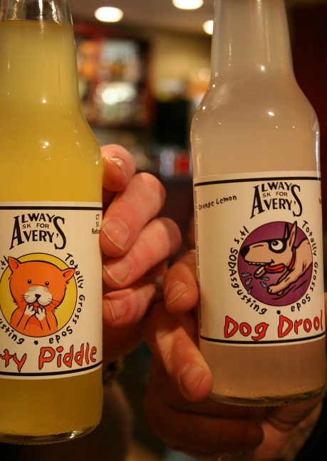 My sister Lanae gifted our brothers, Brian and Brad, with Kitty Piddle and Dog Drool.