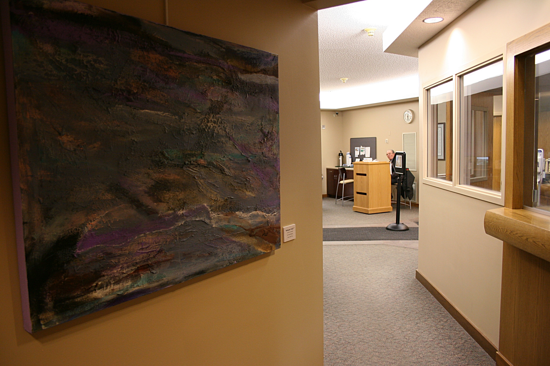 Pearl Tait's "Aubergine Drift I."