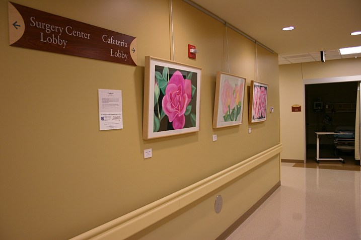 Faribault native Cynthia Ali's floral pastels are not for sale. Ali, of St. Paul, is primarily a jewelry artist.