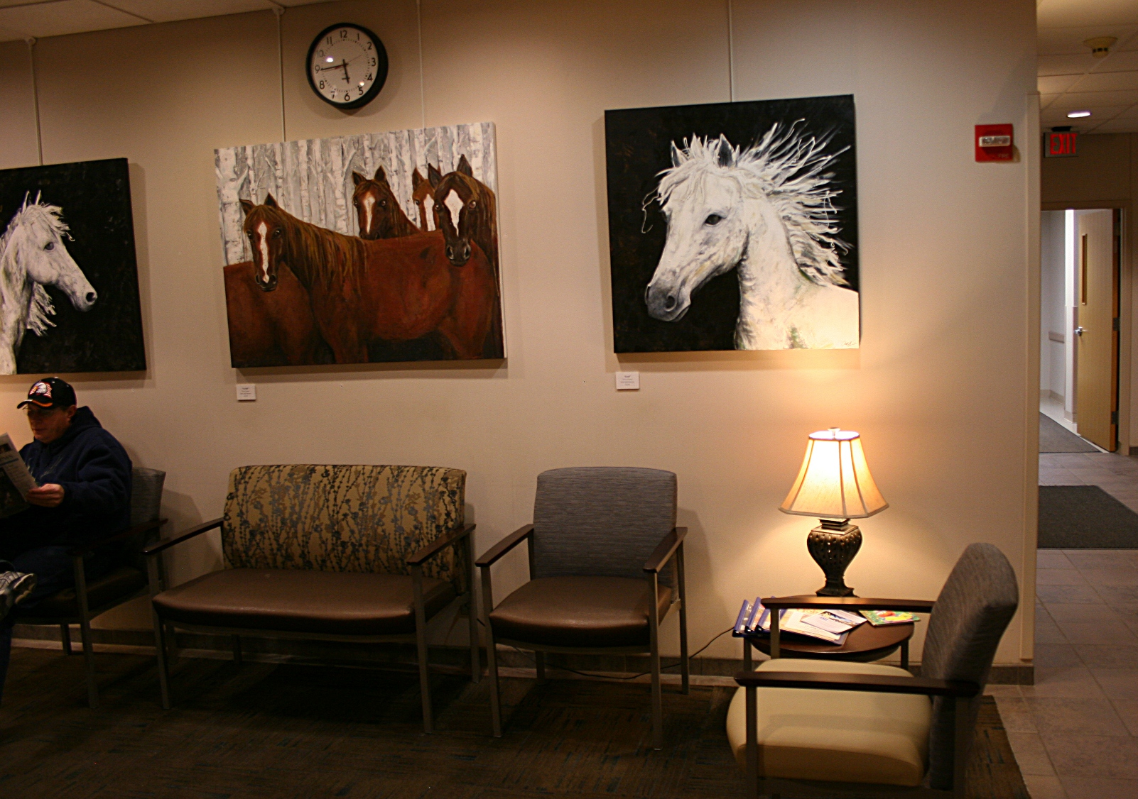 Three of Jody Hanscom's horse portraits.