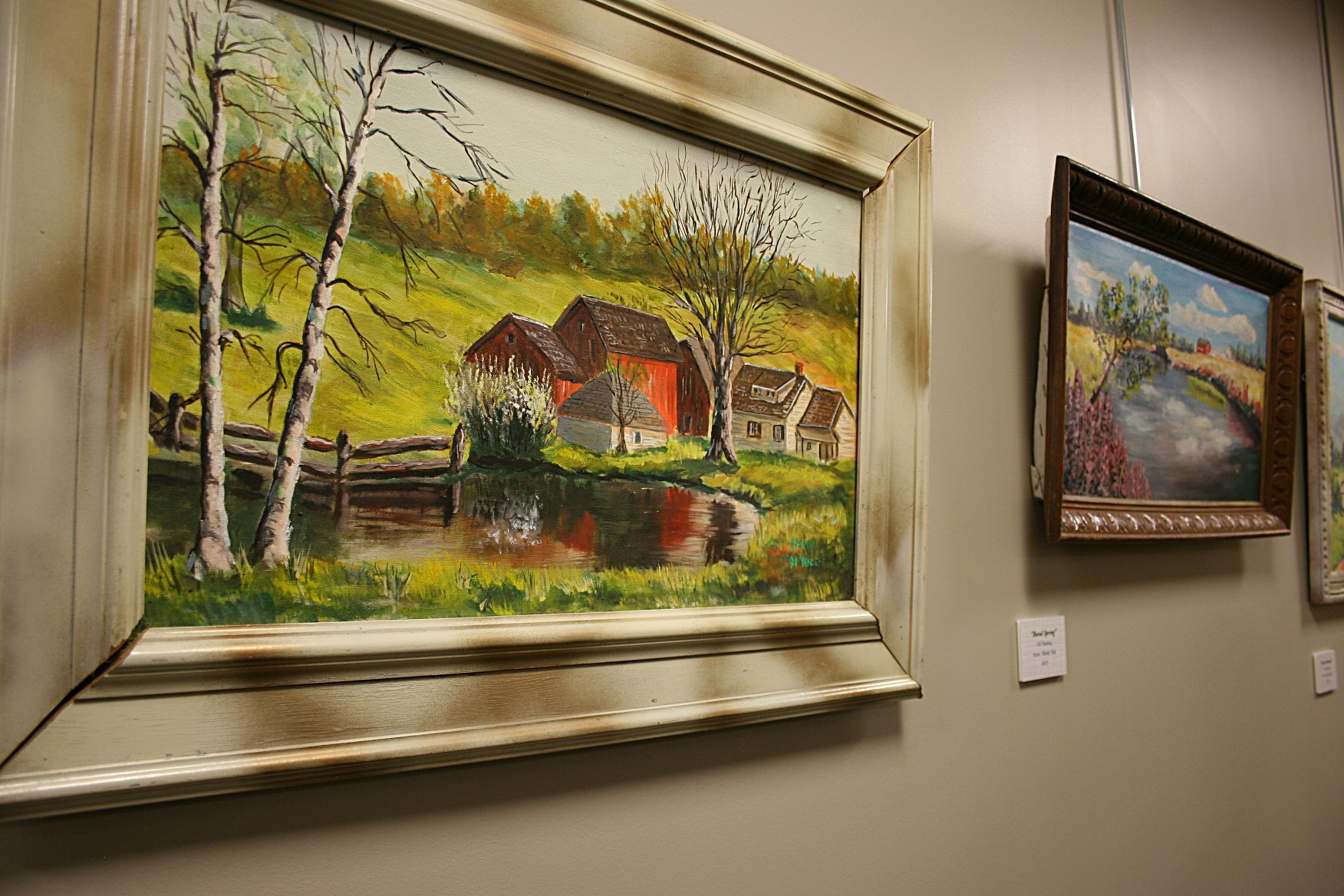 Examples of Rhody Yules art close-up.