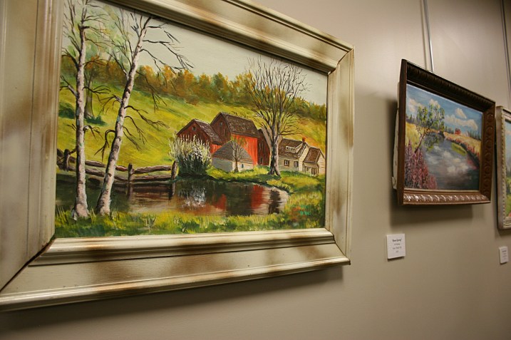 Examples of Rhody Yules art close-up.