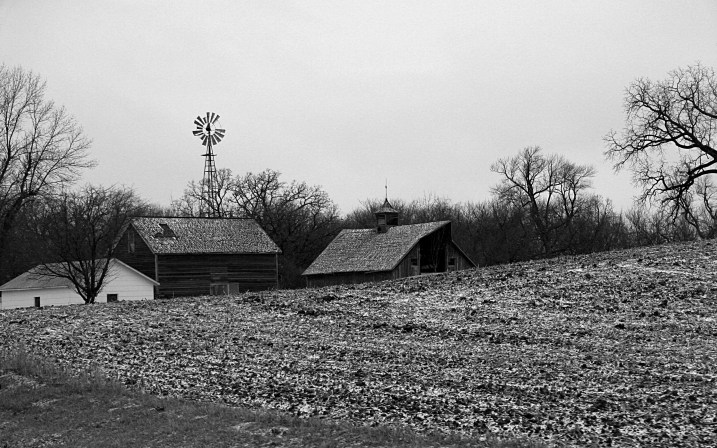 To the east, also en route to my hometown, I photographed this rural scene just west of Waterville along Minnesota Highway 60.