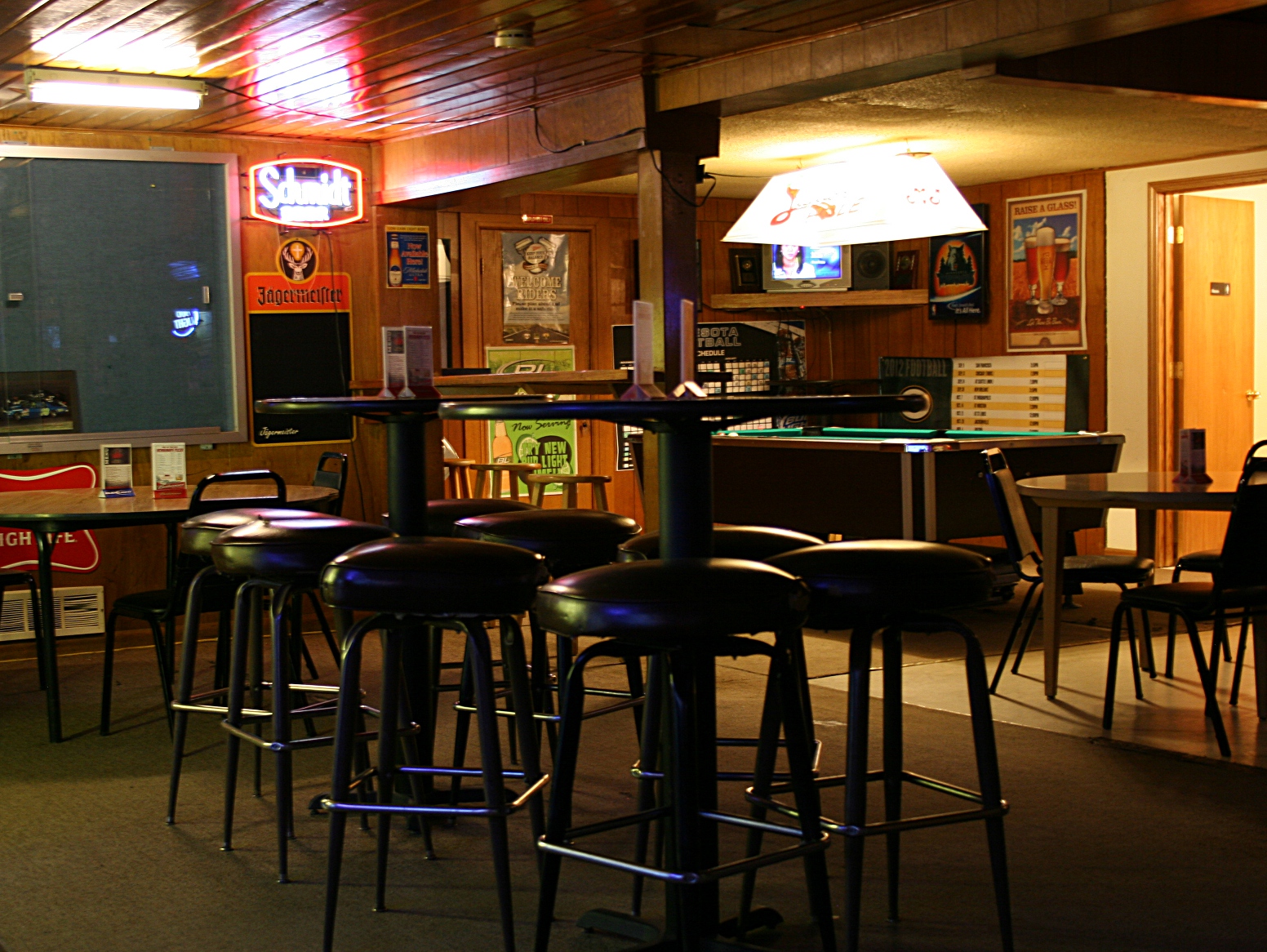 A section of the dining area.