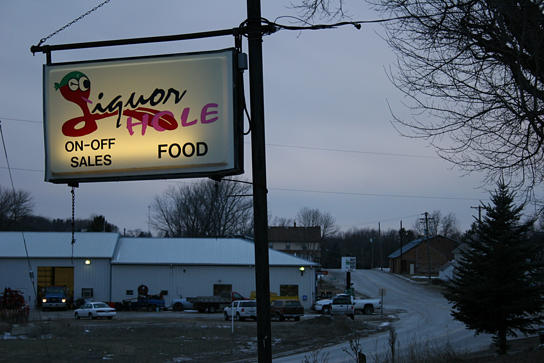 Atop the hill in Kilkenny by the water tower, we found the Liquor Hole.