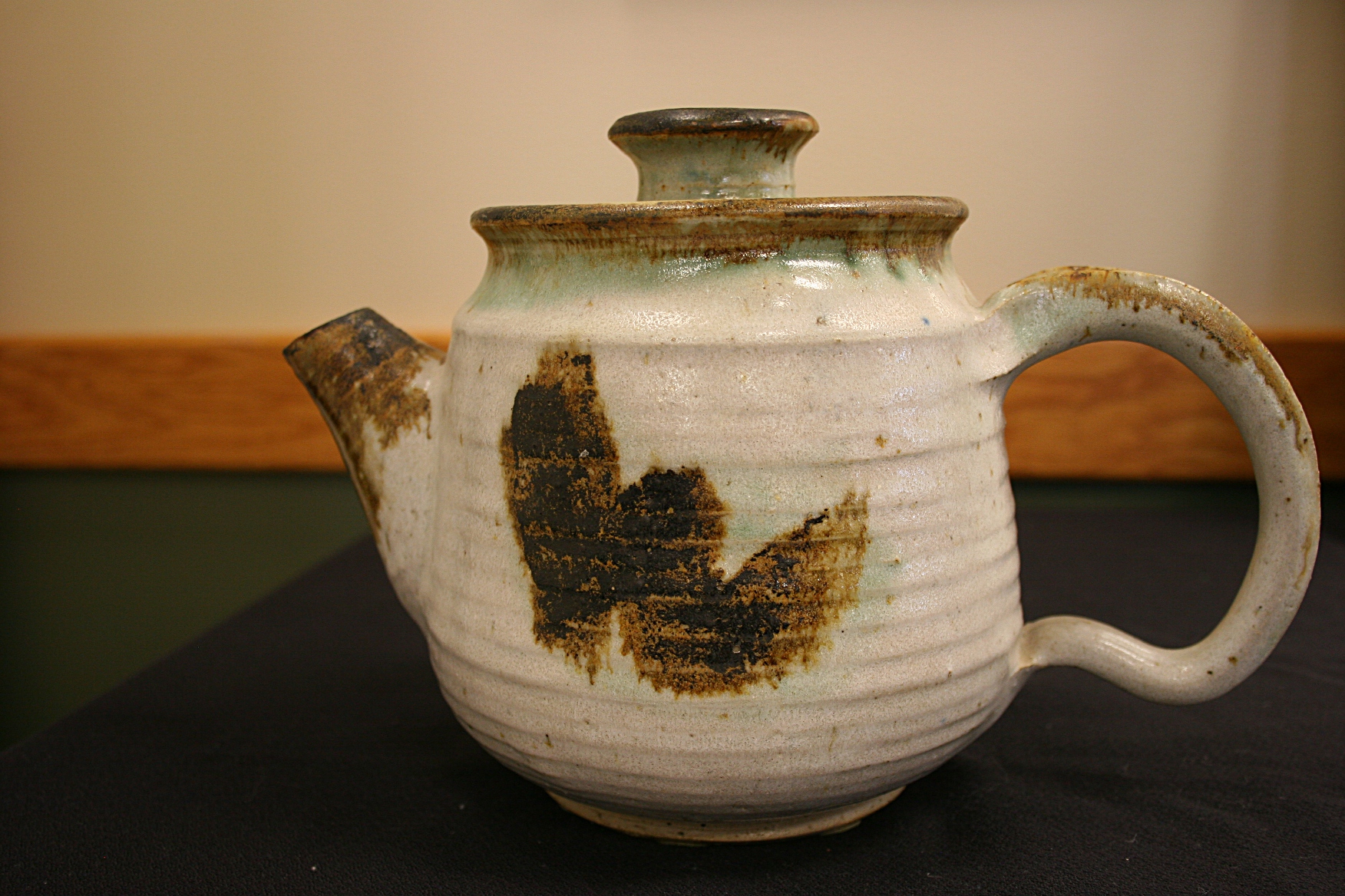 Potter Missy Wood created this teapot for the Souper Bowl silent auction.