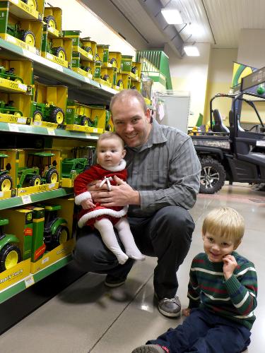 A recent photo of Tom with Jack and June.