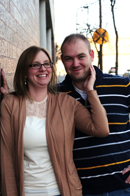 Blogging about an evening out with her husband in early December, Nina wrote: "We held hands and ran the short block home through the first snow fall of the season, laughing and enjoying the end of a good night."