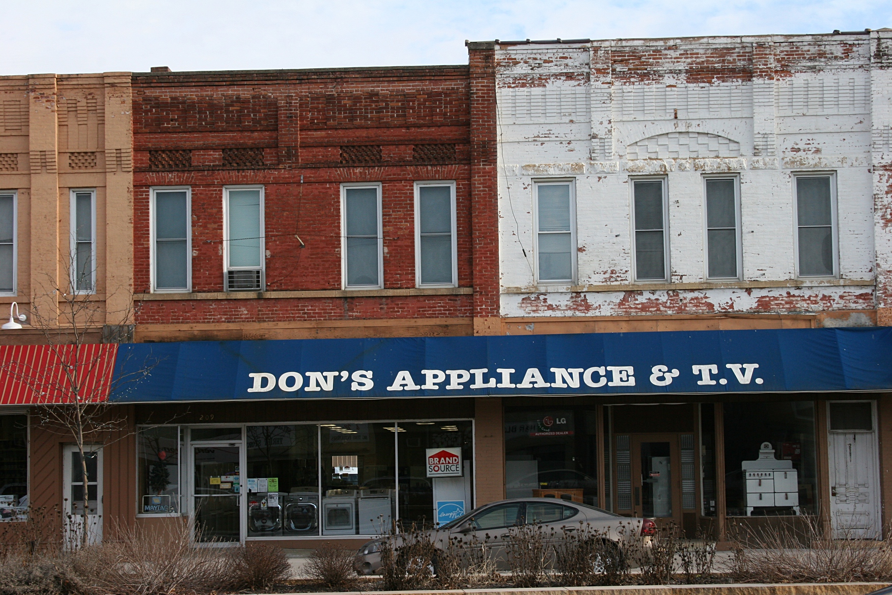 A snippet of downtown St. Peter, along Highway 169.