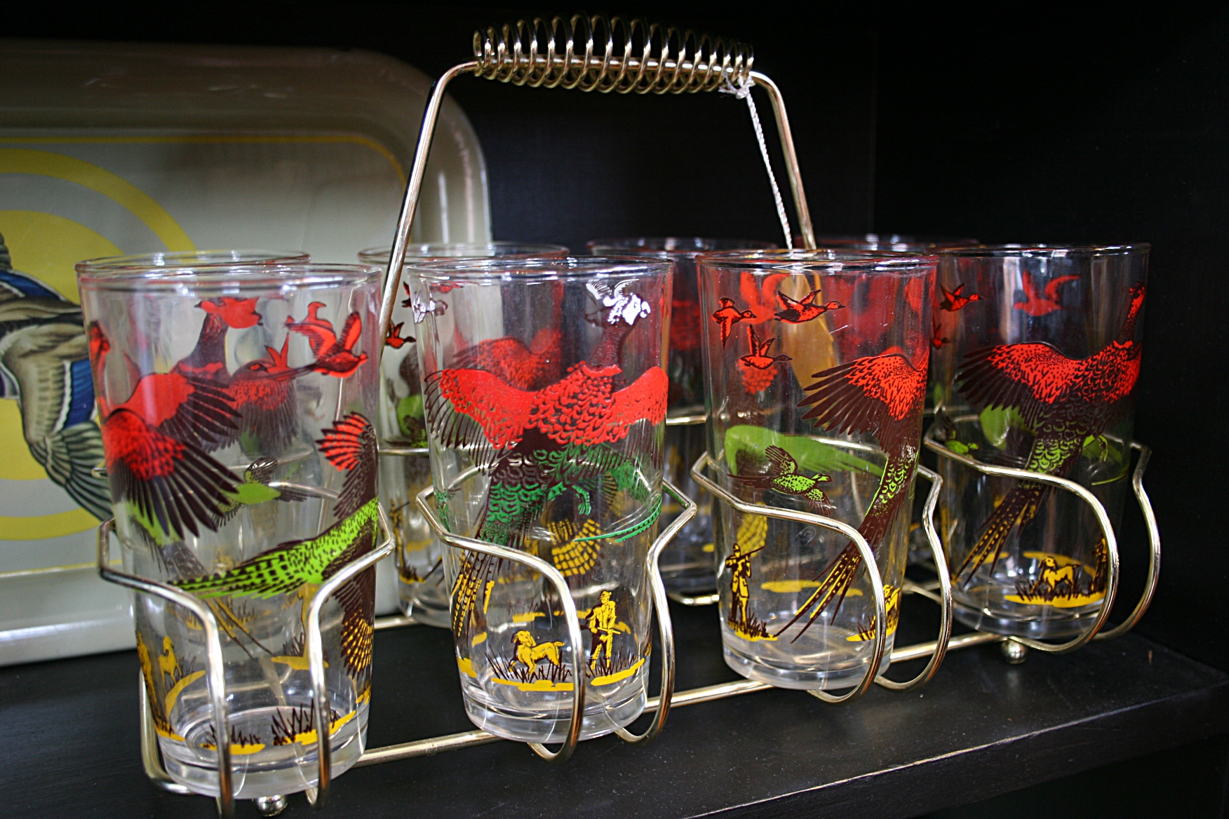 Pheasant glasses like this are coveted by some members of my extended family.