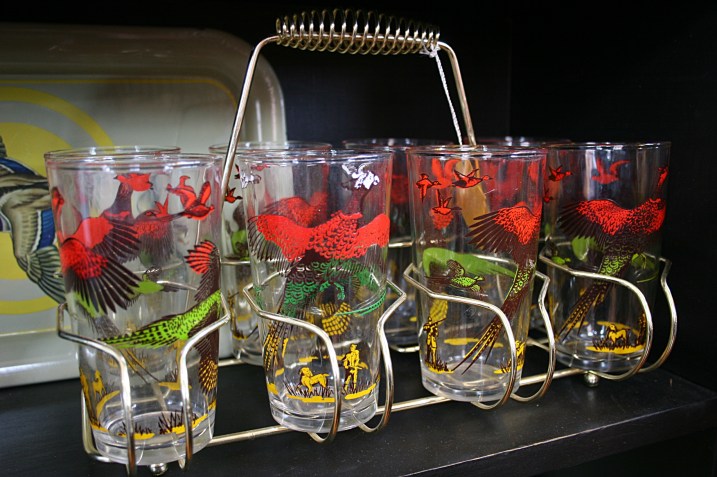 Pheasant glasses like this are coveted by some members of my extended family.