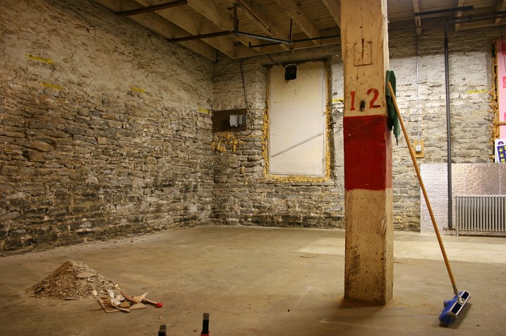 The walls are constructed from locally quarried stone.