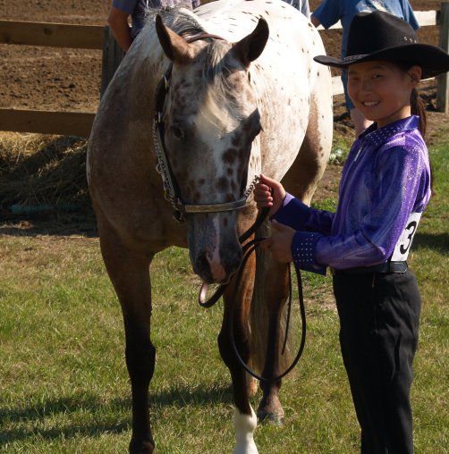 Emilee with her horse, Barbie