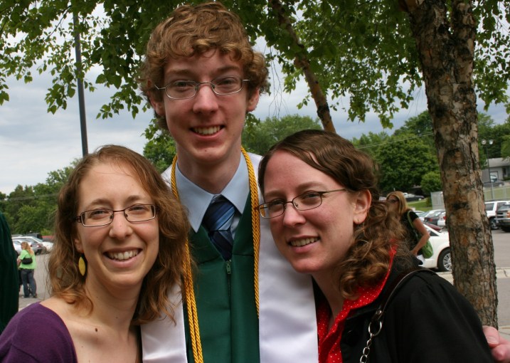 My three, after the son's June 2012 graduation.