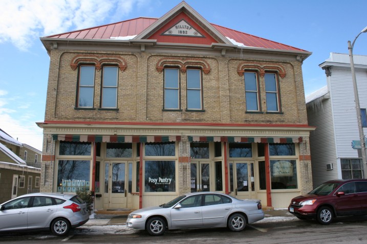 Hilltop Hall was "falling apart," John Grimm says of the building he bought in the early 1990s. He reroofed, gutted and reconstructed and/or restored the interior.