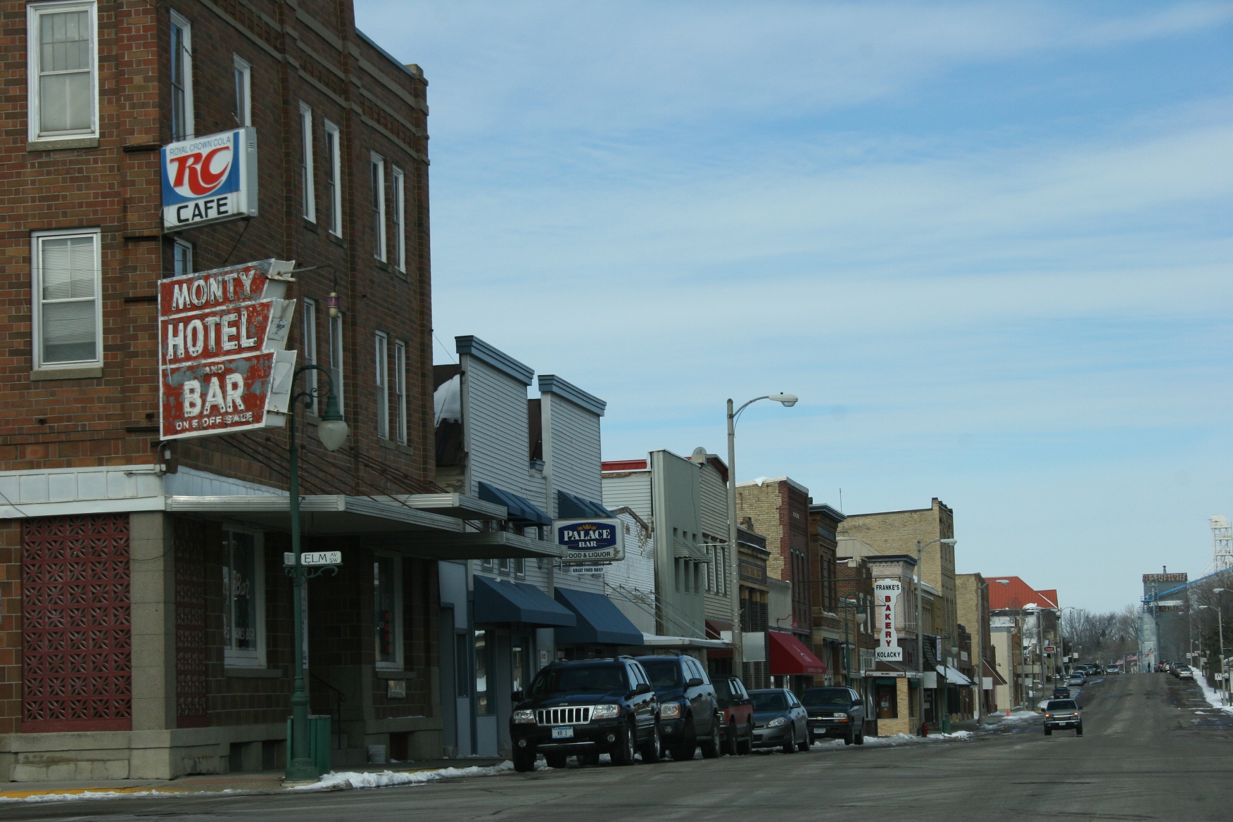The red-roofed building in the distance is Hilltop Hall.