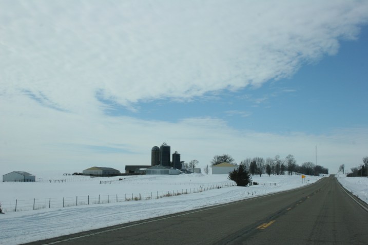 Minnesota State Highway 21 between Shieldsville and Montgomery.