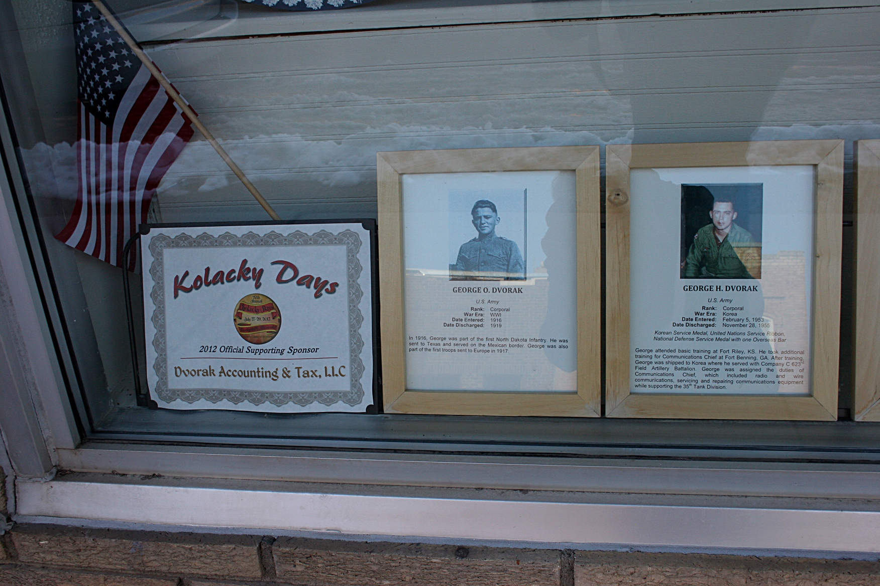 Veterans photos and info posted at Dvorak Accounting & Taxes.