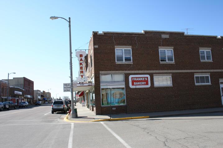 Franke's Bakery anchors a corner of downtown Montgomery.