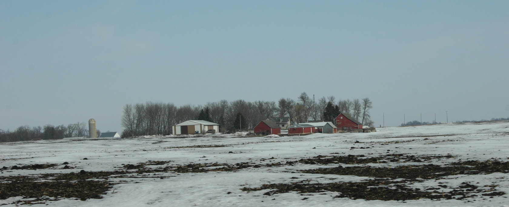 Highway 14 slices through agricultural land, as seen in this photo taken between Nicollet and Courtland.
