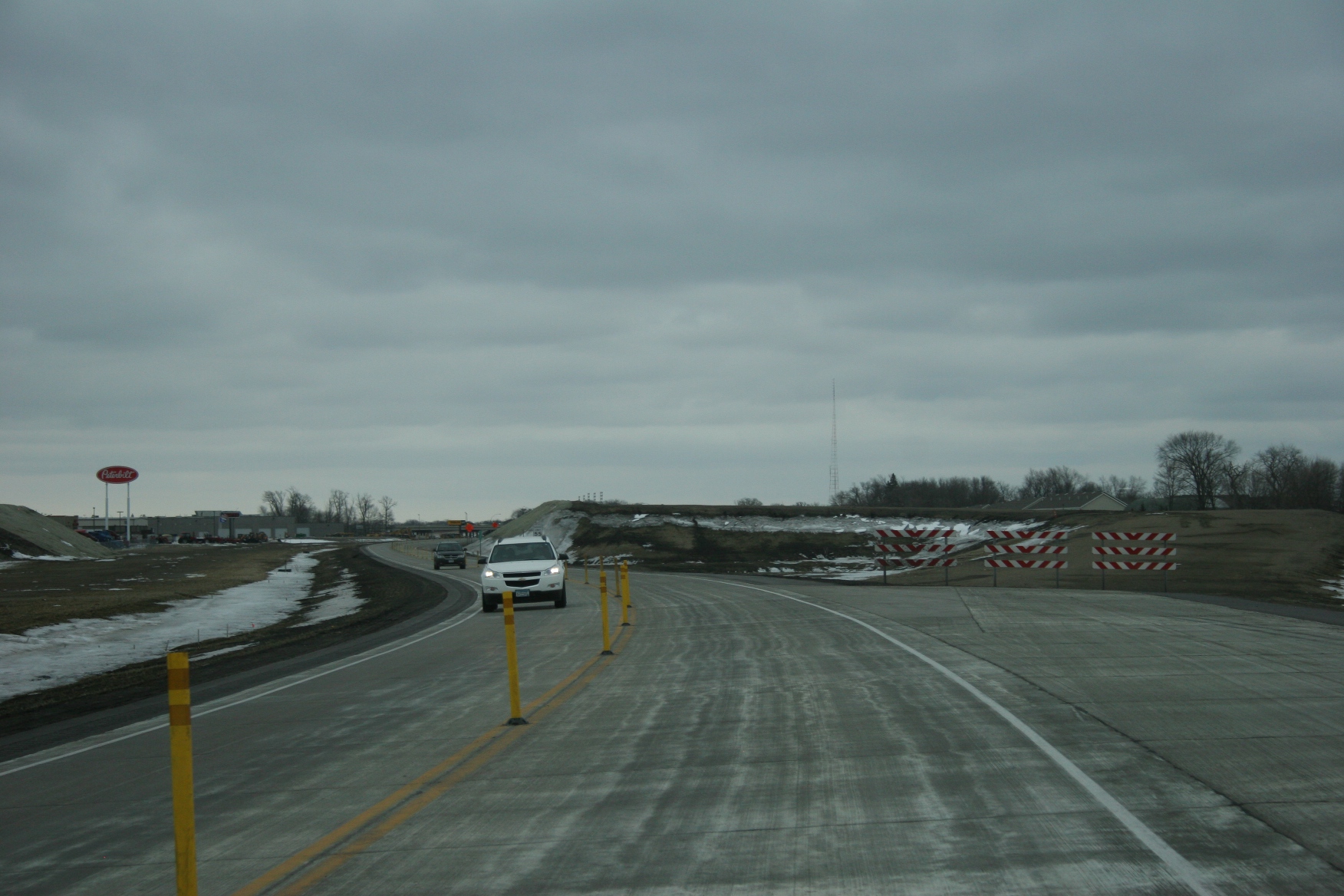 We were driving eastbound in this Highway 14 construction area in North Mankato when I snapped this photo.