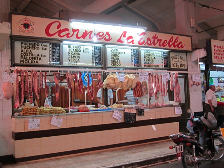 A meat stand at Mercado del Norte (North Market), San Miguel de Tucuman.