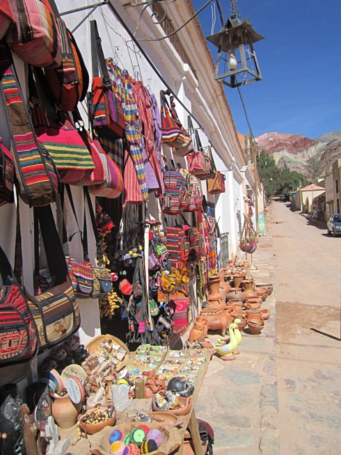 An open air market in Purmamarca, Jujuy province.