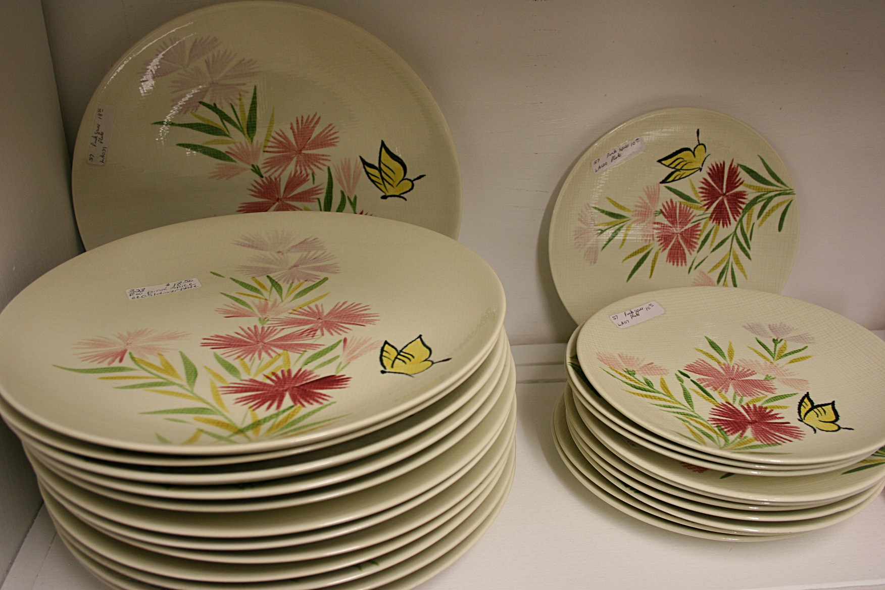 Pretty, pretty floral plates.
