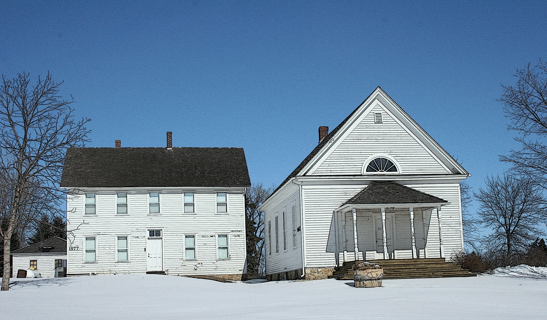 Several of Vasa's old buildings.