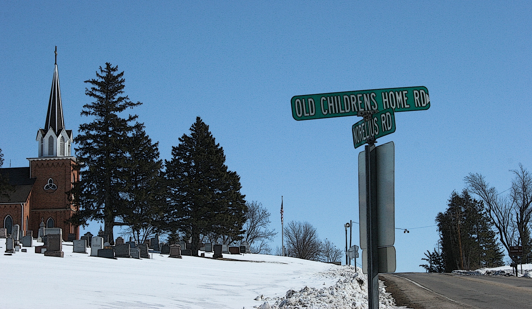 This street sign led me to investigate and learn about the Vasa Children's Home.
