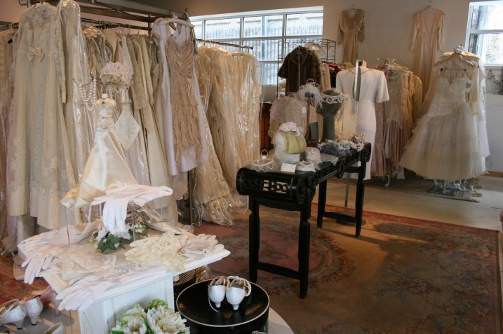 Inside Andrea's you'll find a wide selection of vintage dresses, shoes and accessories.