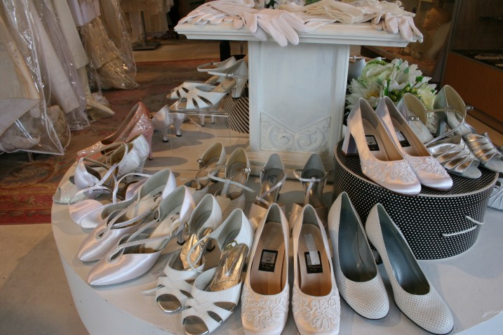 Plenty of shoes from which to choose.