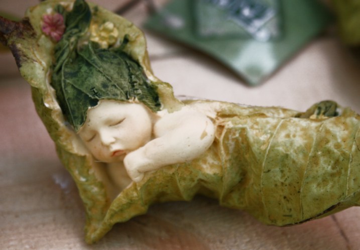 Greenhouse, baby sleeping