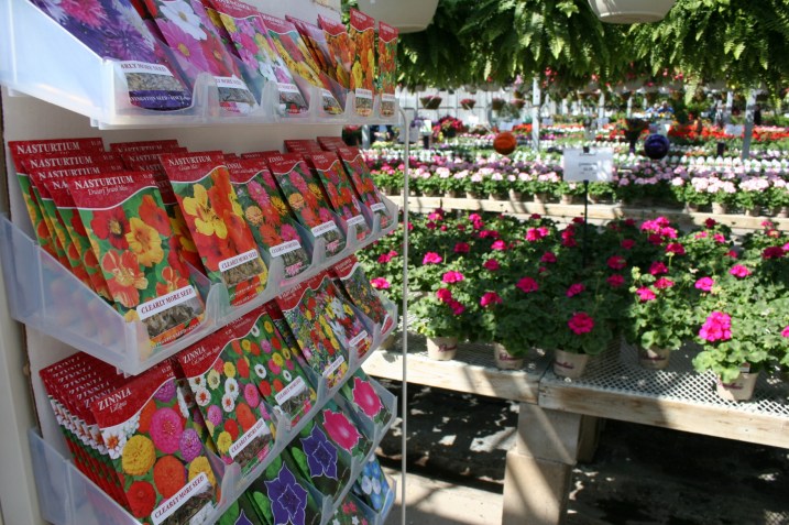 Greenhouse, seed packets