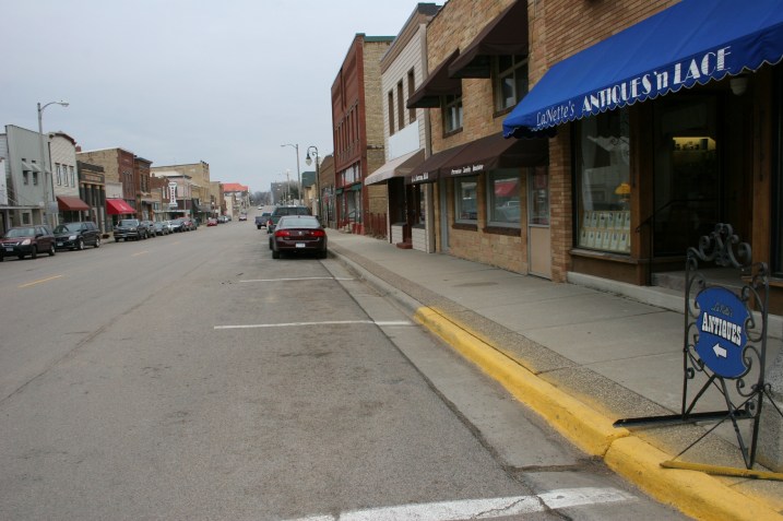 A shot of First Street in Montgomery with LaNette's on the right.
