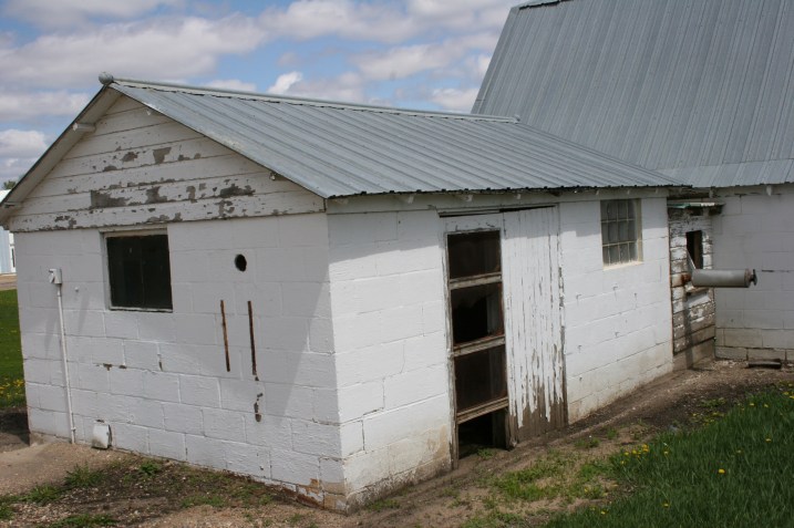 The milkhouse, attached to family barn. File photo.