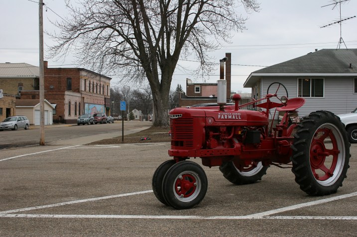 A block off the main drag, we spotted this tractor. "It's for sale," a man yelled from a window somewhere.