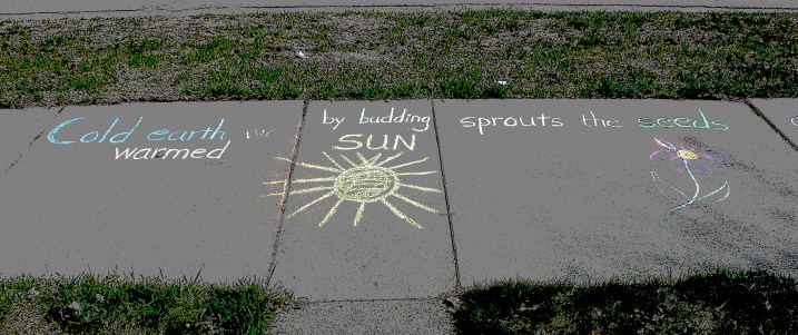 The first two parts of my illustrated poem.