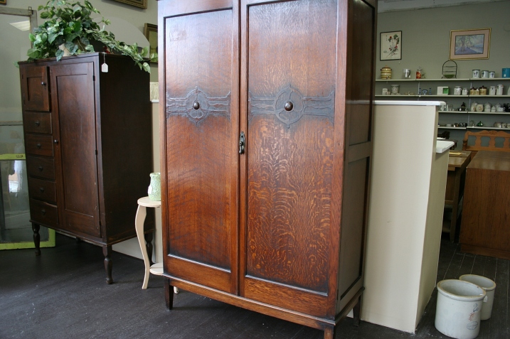 Love these old wardrobes for sale at Rani's.