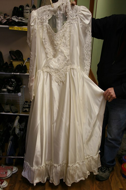 The "make-an-offer" wedding dress.