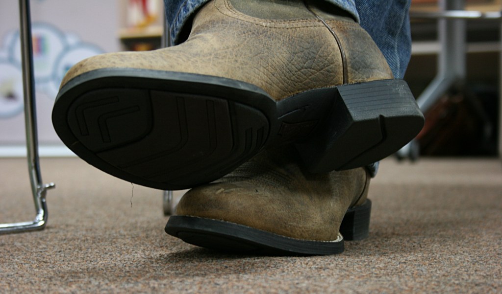Todd Boss' boots.