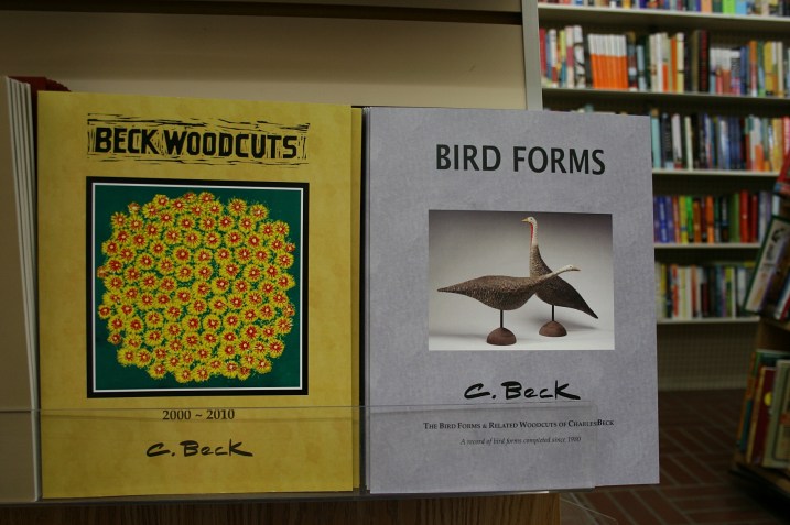 The art of well-known Fergus Falls resident Charles Beck, noted for his woodcut prints, featured in two books printed by Victor Lundeen Company. The books are sold in the bookstore. Across the street, you can view Beck's art at the Kaddatz Galleries.