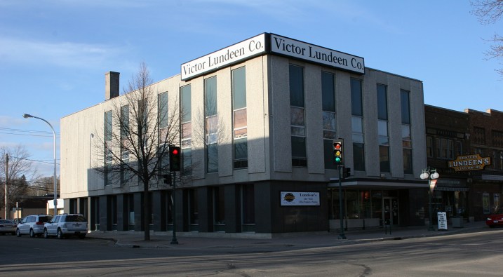 The Victor Lundeen Company, located in the 100 block of West Lincoln Avenue, downtown Fergus Falls.