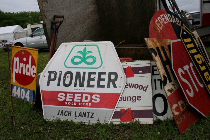 You'll find lots of vintage signage.