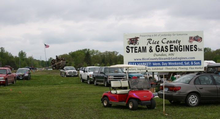 The Rice County Gas & Steam Engines Flea Market is located three miles south of Northfield along Minnesota Highway 3.