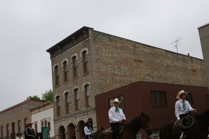 Horses on parade through our historic downtown.