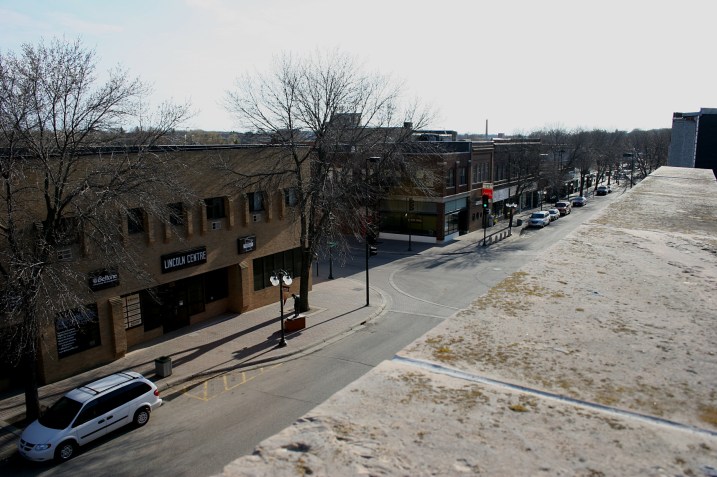 Looking the other direction into Fergus Falls' historic downtown.
