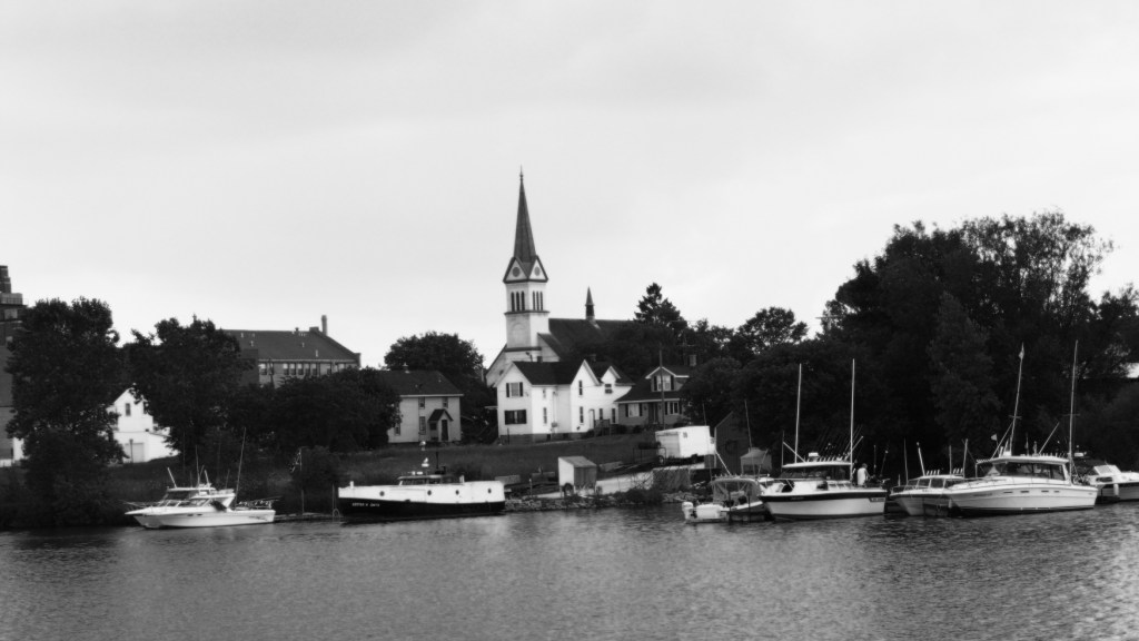 A view of Two Rivers from the historic fishing village.